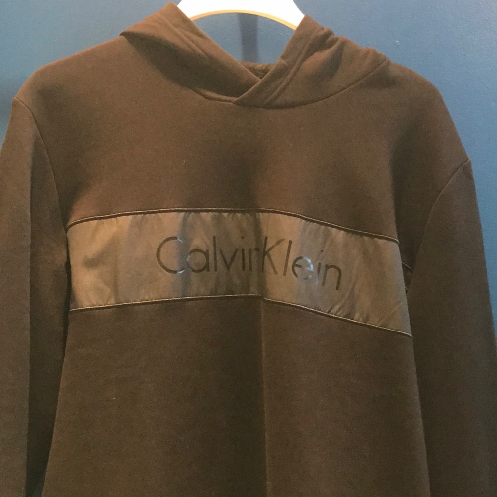 Calvin Klein Black Pullover Logo Hoodie